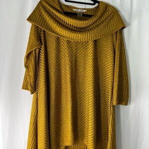Peter Nygard Mustard Cowl Neck Sweater